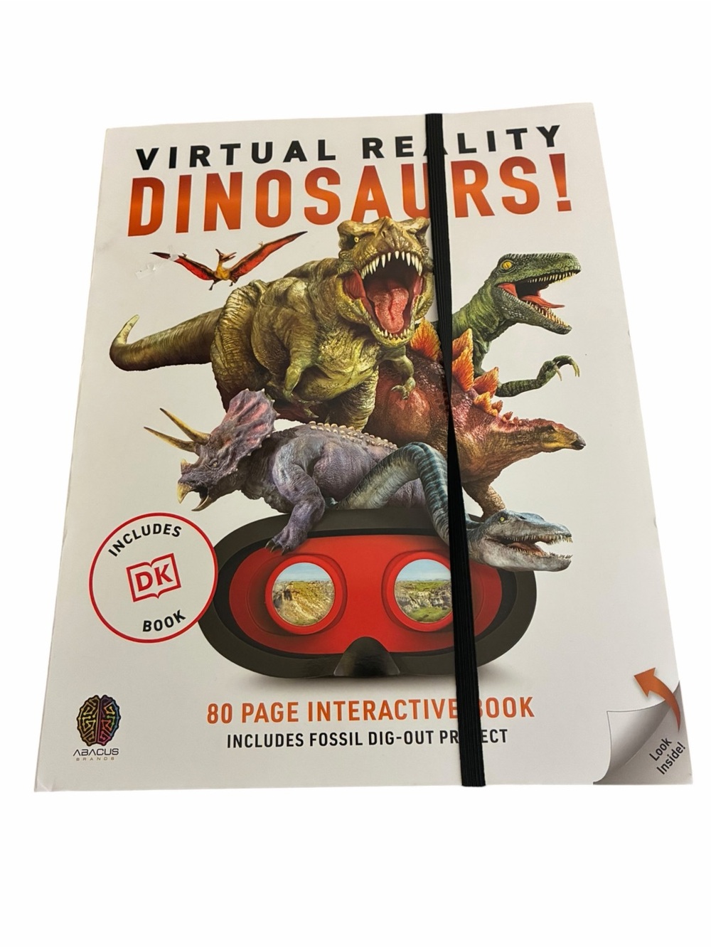 Abacus Brands Virtual Reality Dinosaurs VR Kit DK Book Fossil Dig Project 94291